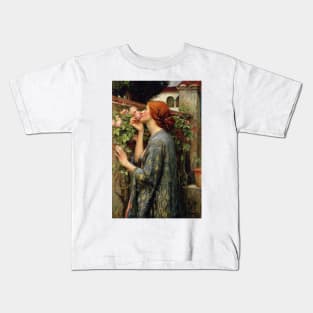 The Soul of the Rose by John William Waterhouse Kids T-Shirt